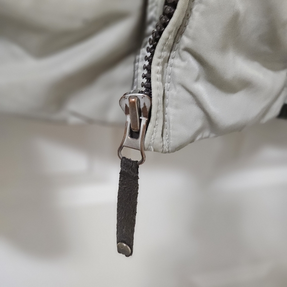 Energie Nylon Medium Bomber Fall/winter Jacket White Brown Blue Designer… - Picture 14 of 15